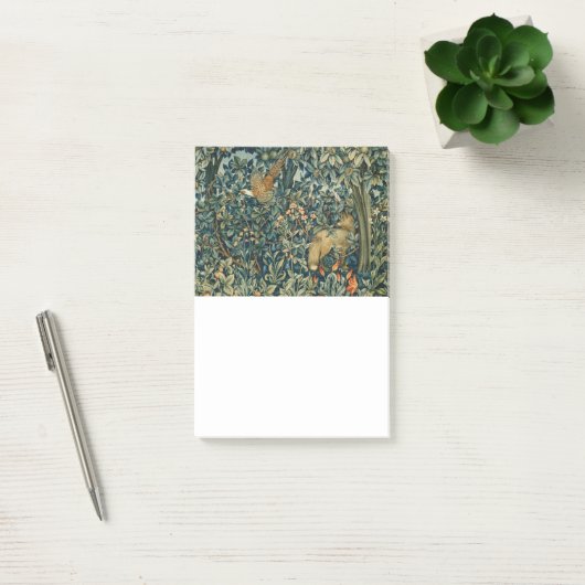 GREENERY,BOSBOUWDIEREN Fox,fazant,groene bloemen Post-it® Notes (Kantoor)
