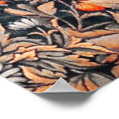 GREENERY, BOSSTE DIEREN, fazant, rode vos, Florenz Poster (Hoek)