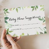Greenery Botanical Baby Name Suggestions Kaart