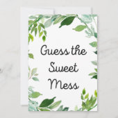 Greenery Botanical Baby shower Sign 5x7" Grootte Kaart (Voorkant)