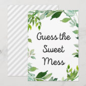 Greenery Botanical Baby shower Sign 5x7" Grootte Kaart (Voorkant / Achterkant)