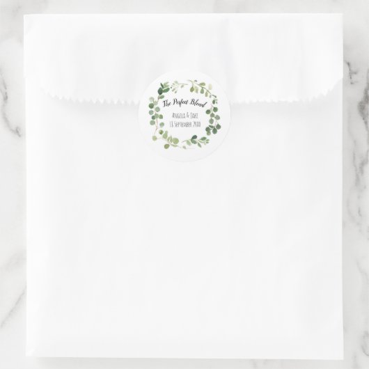 Greenery Botanical Bedankt Sticker (Tas)