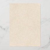 Greenery Botanical Elegant Gender Neutral Baptisme Folie Uitnodiging (Achterkant)