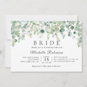 Greenery Botanical Eucaliptus Vrijgezellenfeest Kaart (Voorkant)