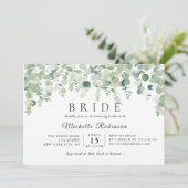 Greenery Botanical Eucaliptus Vrijgezellenfeest Kaart (Staand voorkant)