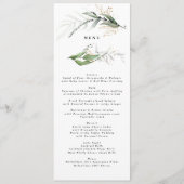 Greenery Botanical Eucalyptus Modern Sage Menu (Voorkant)