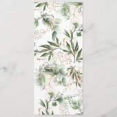 Greenery Botanical Eucalyptus Modern Sage Menu (Achterkant)