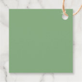 Greenery Botanical Foliage Calligraphy Wedding Bedankjes Labels (Achterkant)