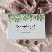 Greenery Botanical Foliage Calligraphy Wedding Gastenboek