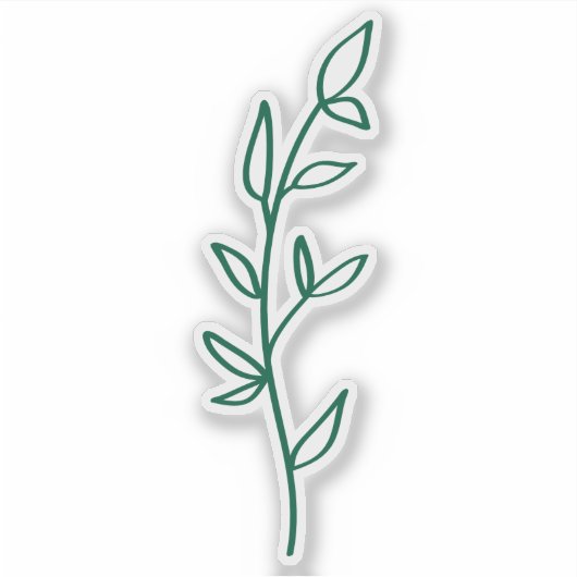 Greenery Botanical green  Sticker (Voorkant)