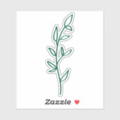 Greenery Botanical green  Sticker (Vel)