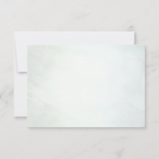 Greenery Botanical Leaves RSVP Card (Achterkant)