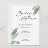 Greenery Botanical Leaves Vrijgezellenfeest Kaart (Voorkant)