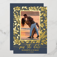 Greenery Botanical Photo Save the Date