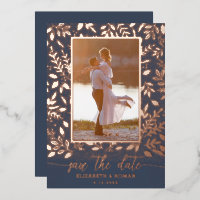 Greenery Botanical Photo Save the Date