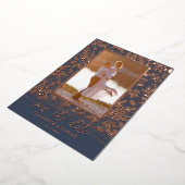 Greenery Botanical Photo Save the Date Folie Uitnodiging (Gedraaid)