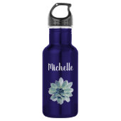 Greenery Botanical Succulent Trendy Typography Waterfles (Voorkant)