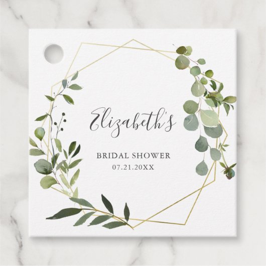 Greenery Botanical Vrijgezellenfeest Bedankjes Labels (Voorkant)