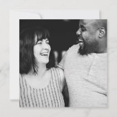 Greenery Botanical Waterverf Foto Wedding Invita Kaart (Achterkant)