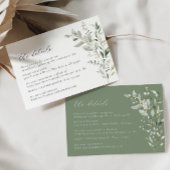 Greenery Botanical Wedding Details Enclosure Card Informatiekaartje
