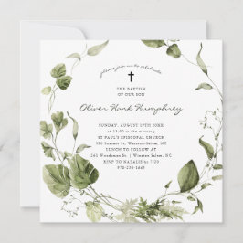 Greenery | Botanische baptisme in de lente Kaart