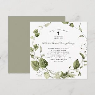 Greenery Botanische baptisme in de lente Kaart