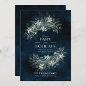 Greenery  bouquet, bruiloft Suite Uitnodiging (Voorkant / Achterkant)