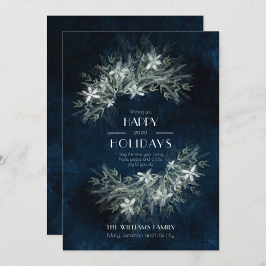 Greenery  bouquet, bruiloft Suite Uitnodiging (Voorkant / Achterkant)