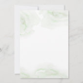 Greenery Boy Baby shower Uitnodiging (Achterkant)