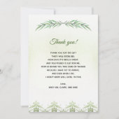 Greenery Branch Baby shower Hartelijk dank Bedankkaart (Voorkant)