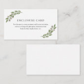 Greenery Branch en Lavendel behuizing Kaart (Voorkant / Achterkant)