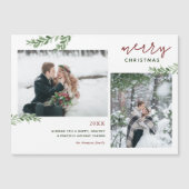 Greenery Branches 2 Magnetic kerstkaart (Voorkant)