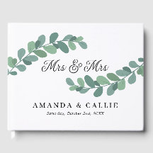 Greenery Branches Mevrouw & Mevrouw Lesbische brui