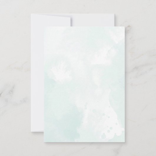 Greenery Branches RSVP-kaart Aankondiging (Achterkant)