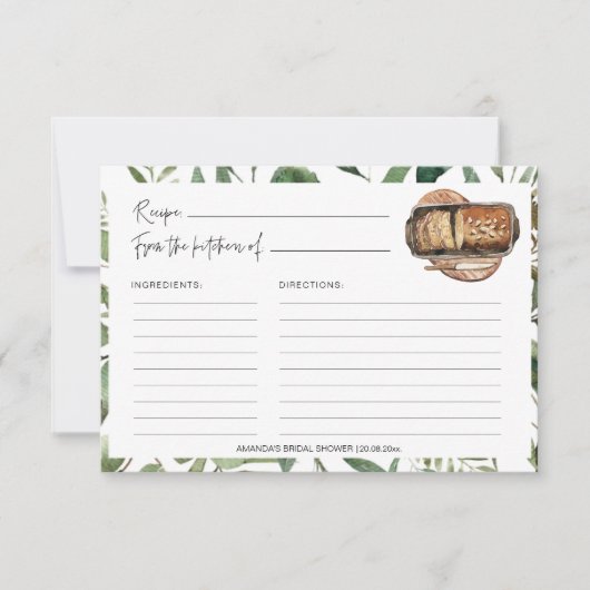 Greenery Bread Kitchen Vrijgezellenfeest Recipe Ka (Voorkant)