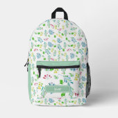 Greenery Breeze Custom Print Cut Naaizak Bedrukte Rugzak (Voorkant)