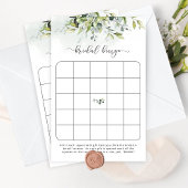Greenery bridal bingo