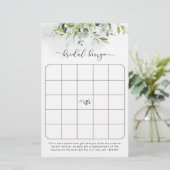 Greenery bridal bingo (Staand voorkant)