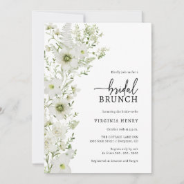 Greenery Bridal Brunch Invitation Kaart