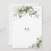 Greenery Bridal Shower Kaart (Achterkant)