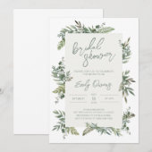 Greenery Bridal Shower Kaart (Voorkant / Achterkant)