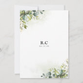 Greenery Bridal Shower Kaart (Achterkant)