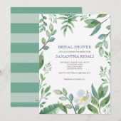 Greenery Bridal Shower Kaart (Voorkant / Achterkant)