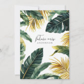 Greenery Bridal Shower Kaart (Achterkant)