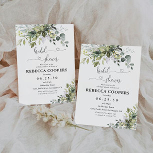 Greenery Bridal Shower Kaart