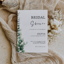 Greenery Bridal Shower Kaart