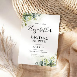 Greenery Bridal Shower Kaart