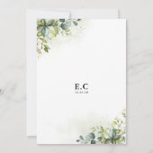 Greenery Bridal Shower Kaart (Achterkant)