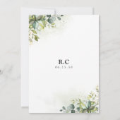 Greenery Bridal Shower Kaart (Achterkant)