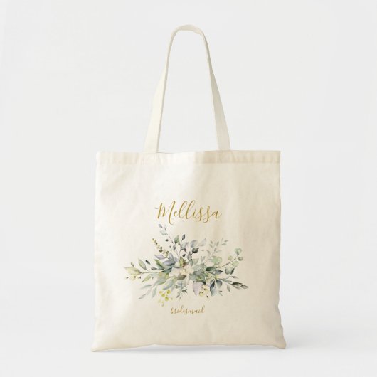 Greenery Bridesmaid Wedding Canvas tas (Voorkant)
